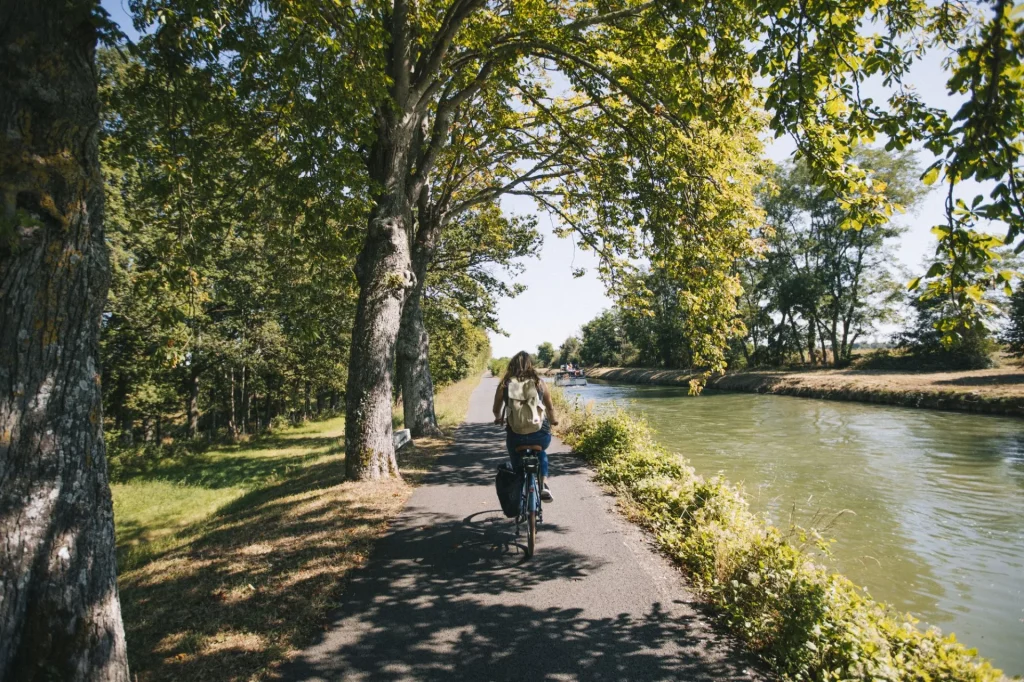 Cyclotouriste à Briare