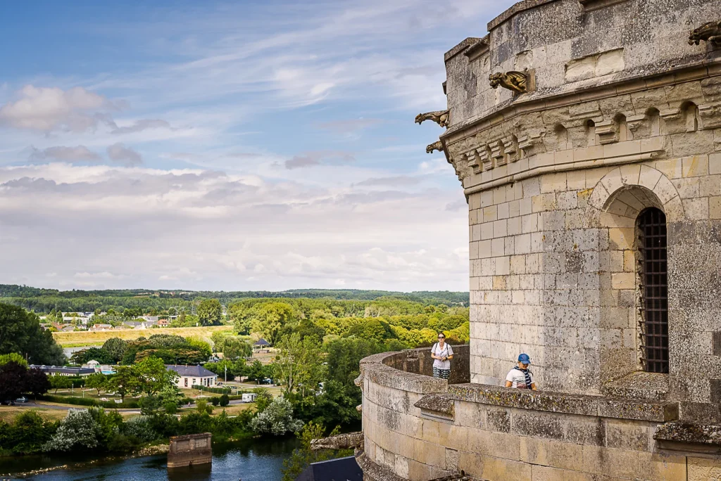 Vue depuis les remparts du château royal d'Amboise