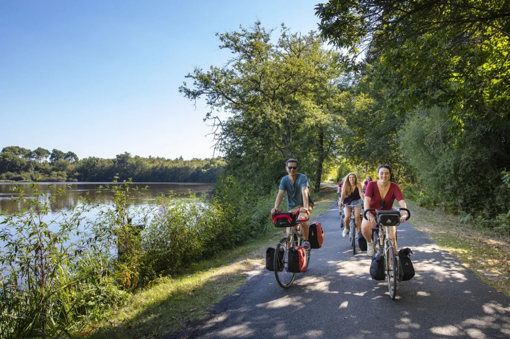 Cyclotouristes en Sologne