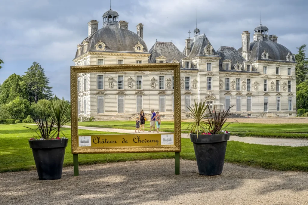 Famille au château de Cheverny