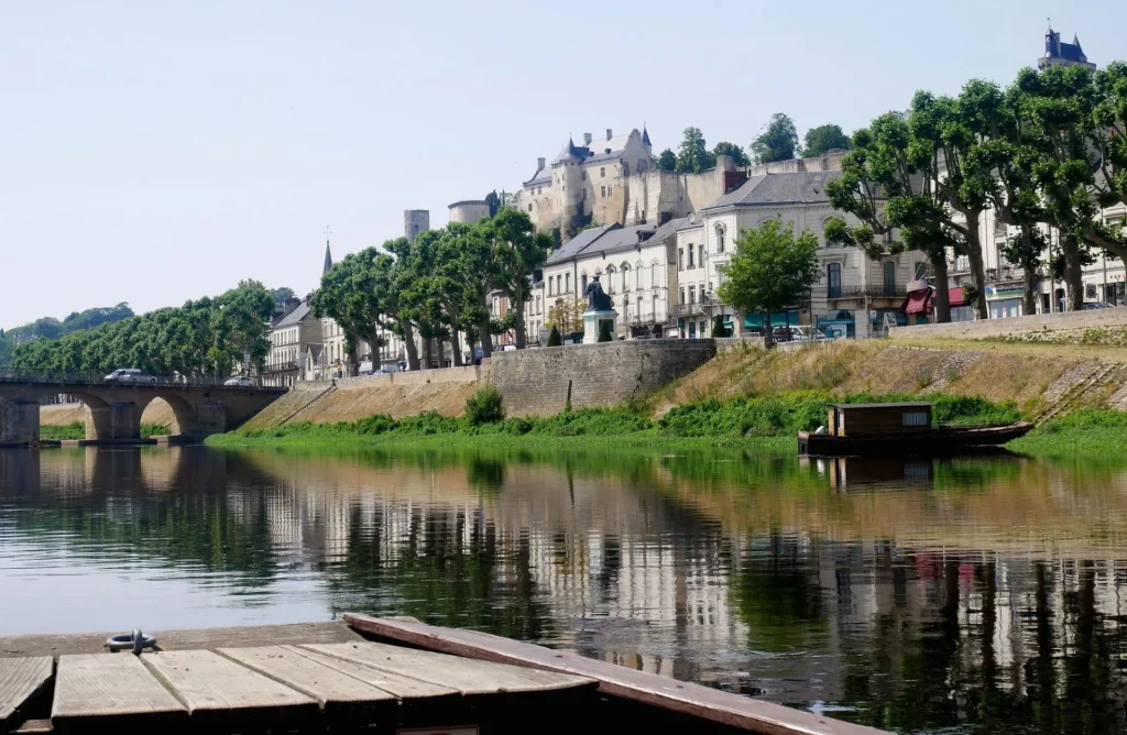 Balade en bateau avec vue sur la Forteresse royale de Chinon