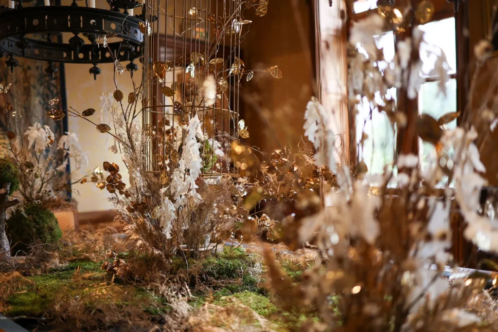 Décors d'hiver au château de Chaumont-sur-Loire