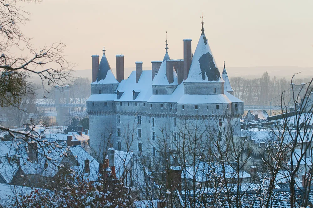Le Château de Langeais sous la neige