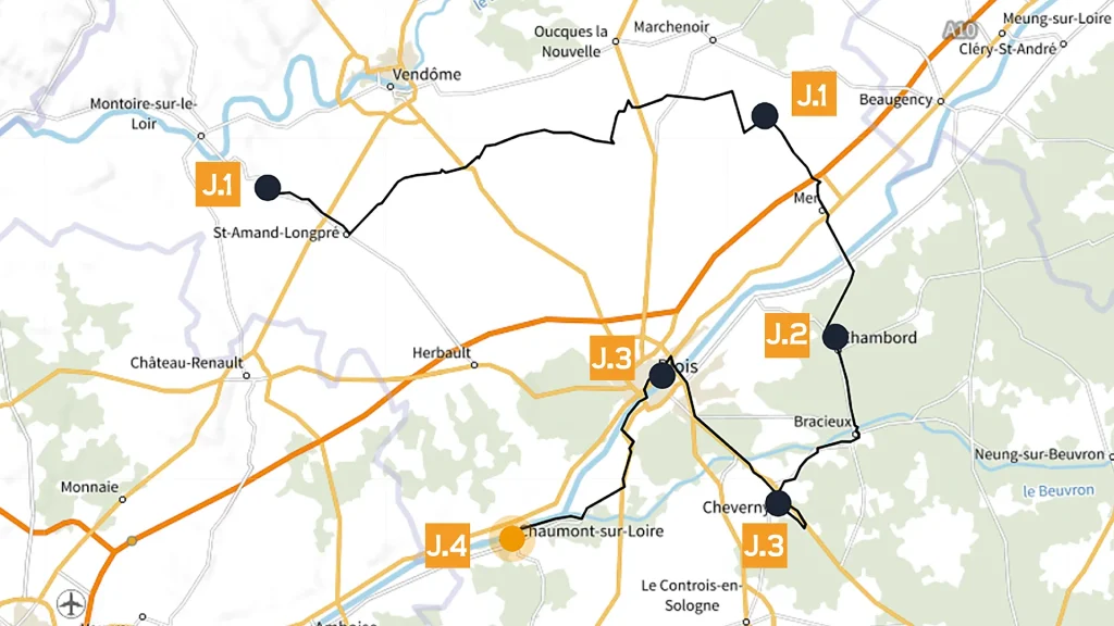 Carte du circuit jardins