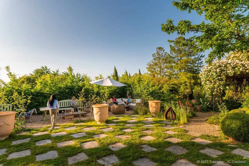 Pause dans les Jardins Haute-Couture à Huismes