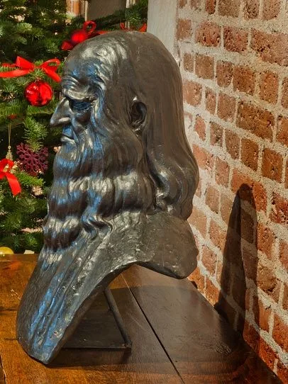 Buste de Léonard de Vinci au Château du Clos Lucé