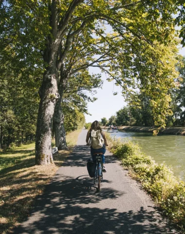 Cyclotouriste à Briare