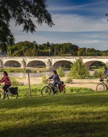 Cyclotouristes à Tours