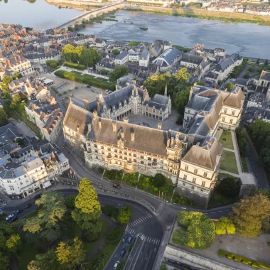 La ville de Blois, vue aérienne