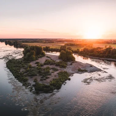La Loire au coucher du soleil