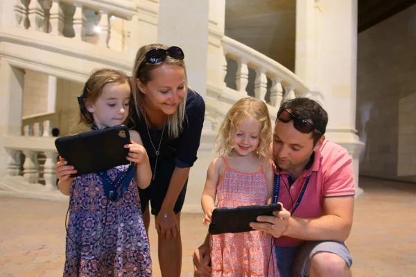 Famille au château de Chambord