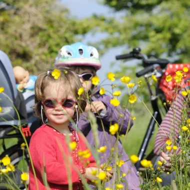 Balade en vélo en famille