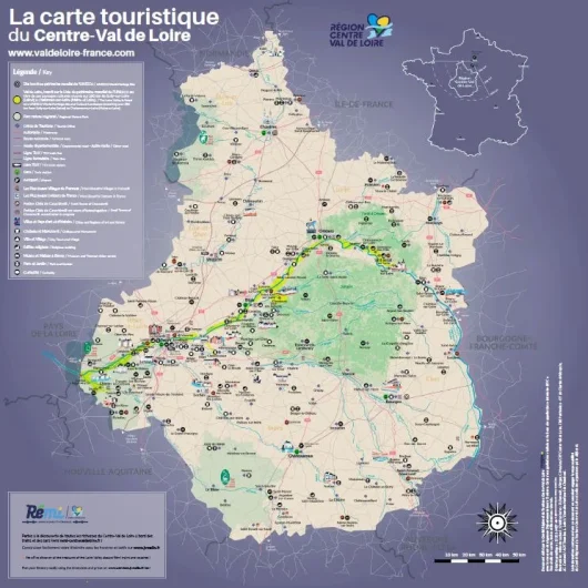 Carte touristique régionale