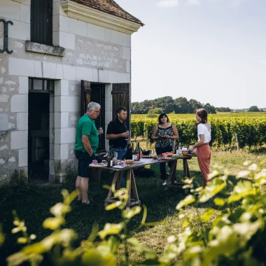 Dégustation dans les vignes