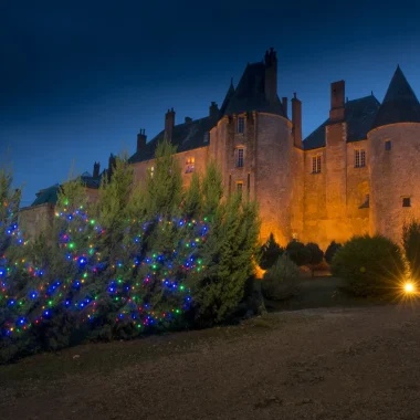 Le chateau illuminé pour Noël