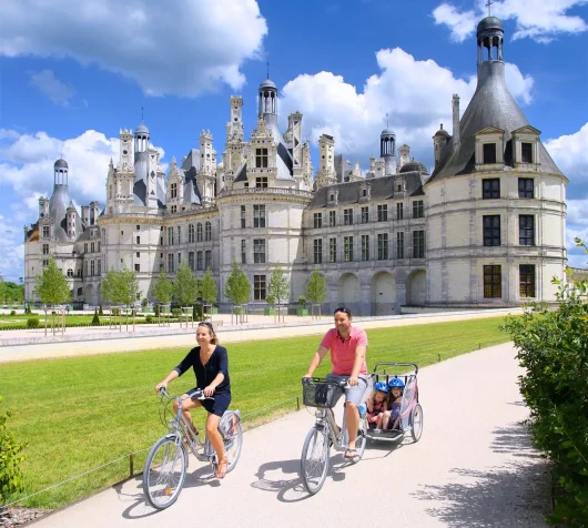 Balade à vélo en famille à Chambord