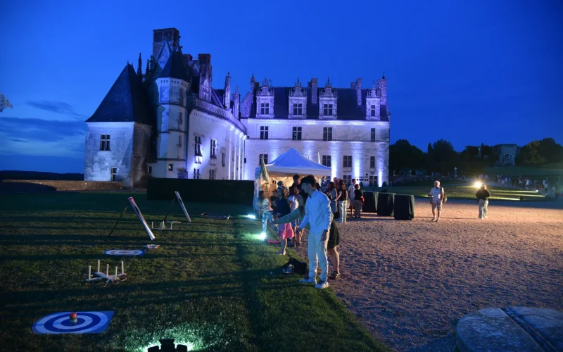 Jeux en soirée à l'occasion du spectacle Destinées Royales au château d'Amboise