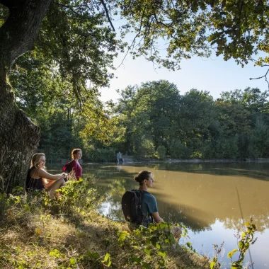 Randonneurs en Sologne